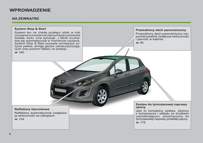 2012-2013 Peugeot 308 Manuel du propriétaire | Polonais