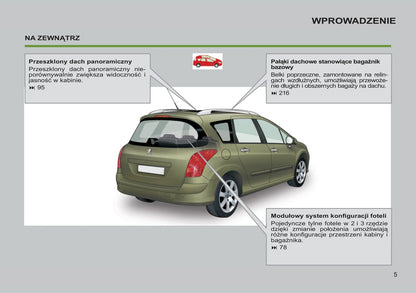 2012-2013 Peugeot 308 Manuel du propriétaire | Polonais