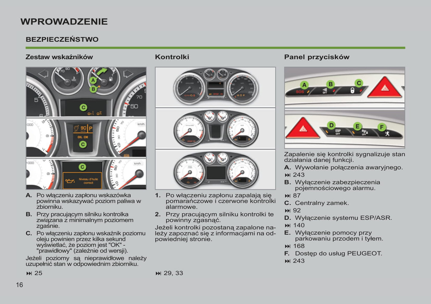 2012-2013 Peugeot 308 Manuel du propriétaire | Polonais