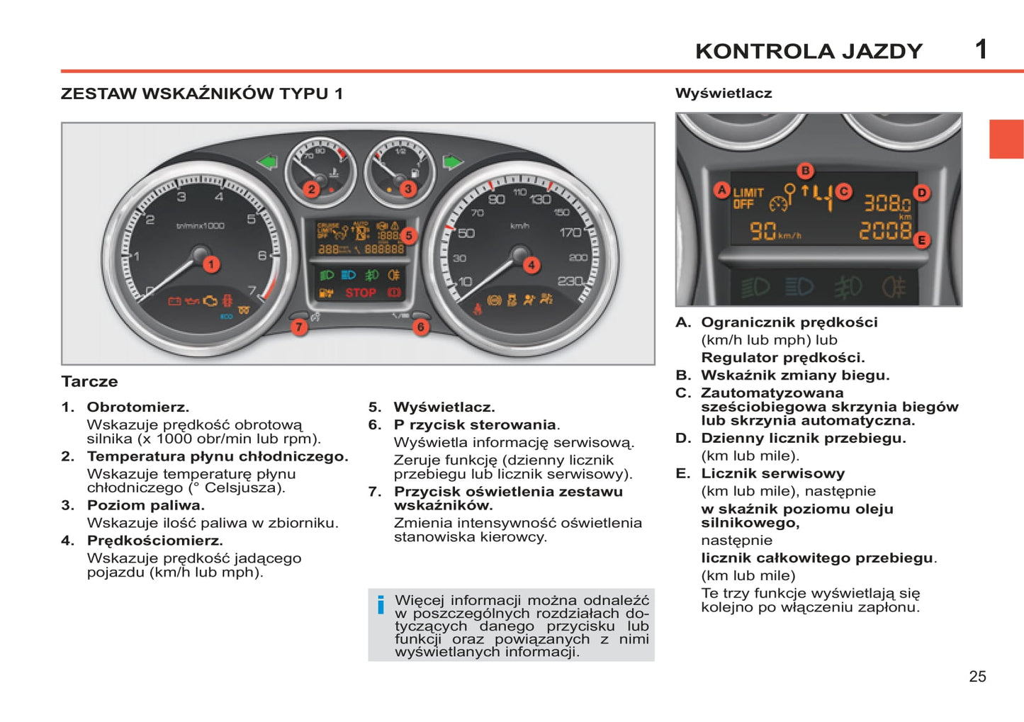 2012-2013 Peugeot 308 Manuel du propriétaire | Polonais