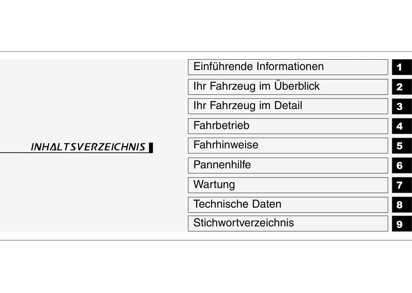 2006-2007 Kia Cerato Owner's Manual | German