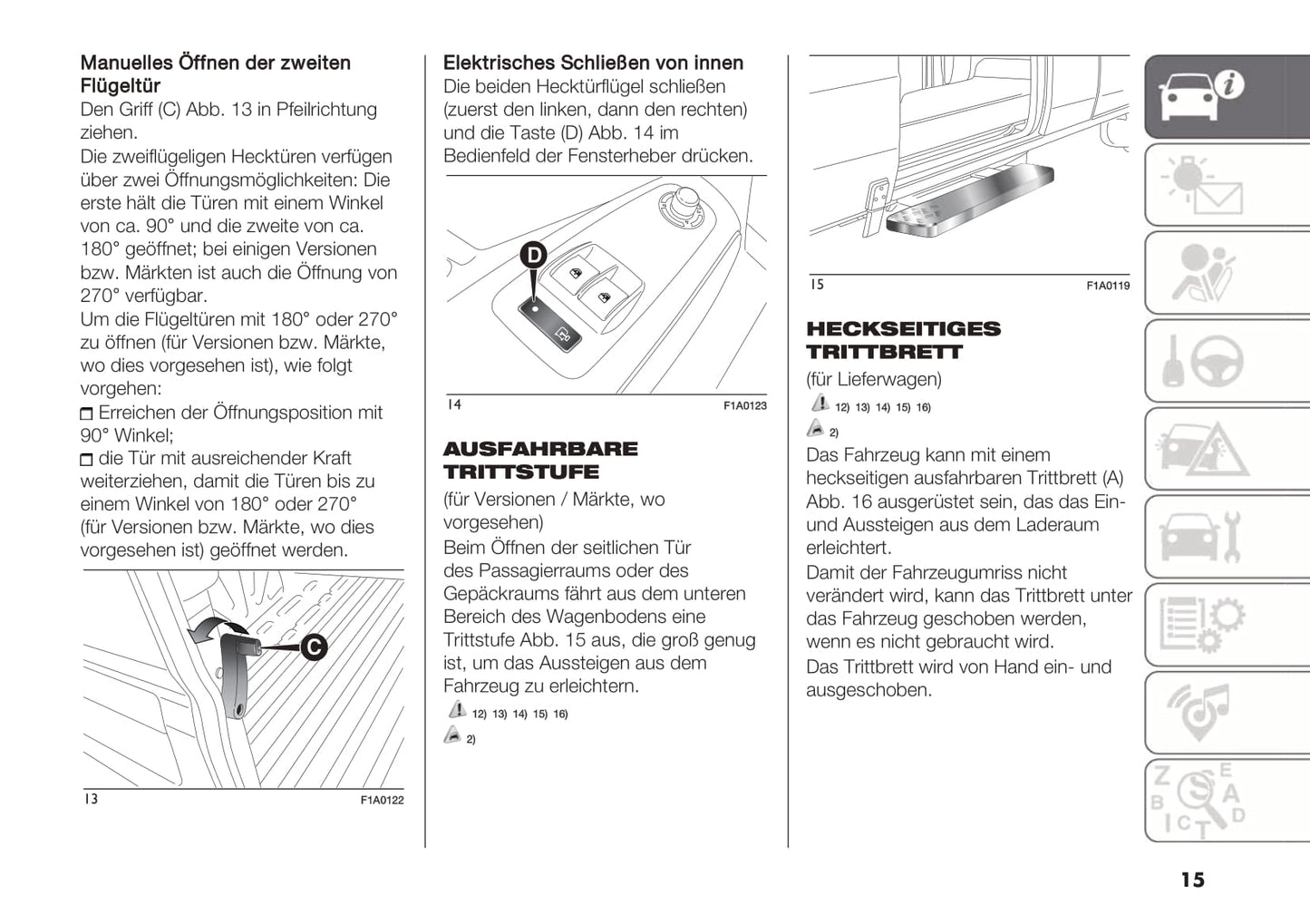 2018-2019 Fiat Ducato Bedienungsanleitung | Deutsch