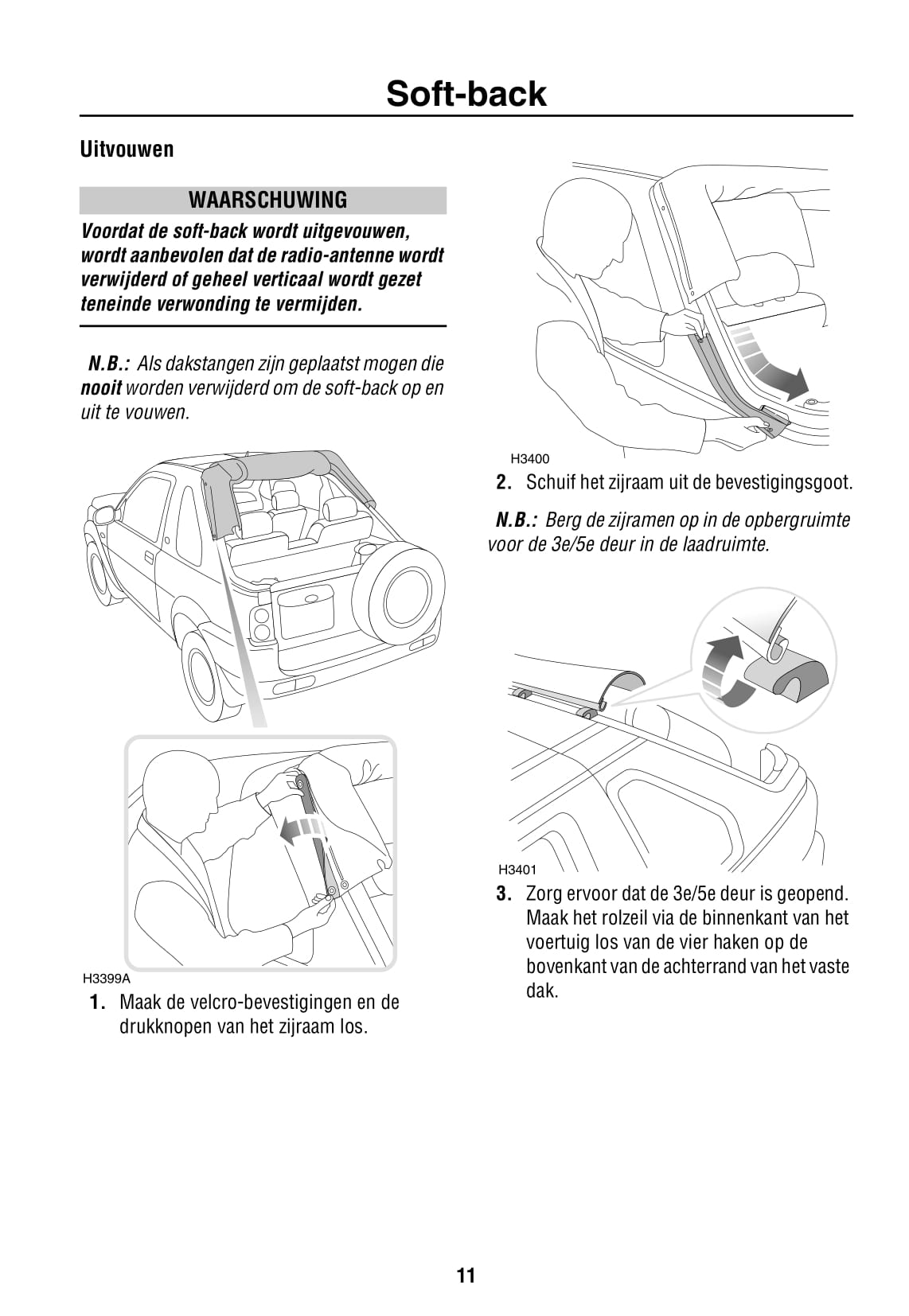 2002-2003 Land Rover Freelander Owner's Manual | Dutch