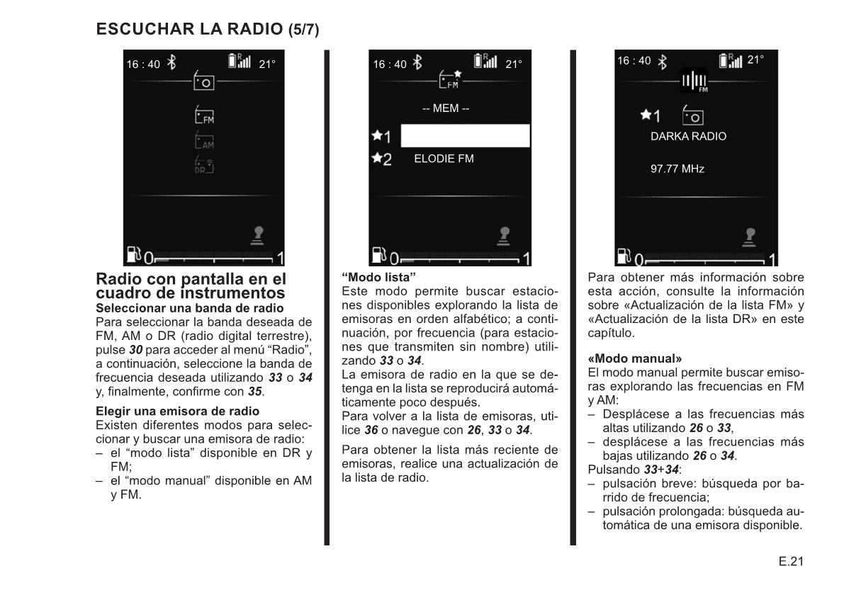 Renault Radio Connect R&Go Instrucciones 2021 - 2022