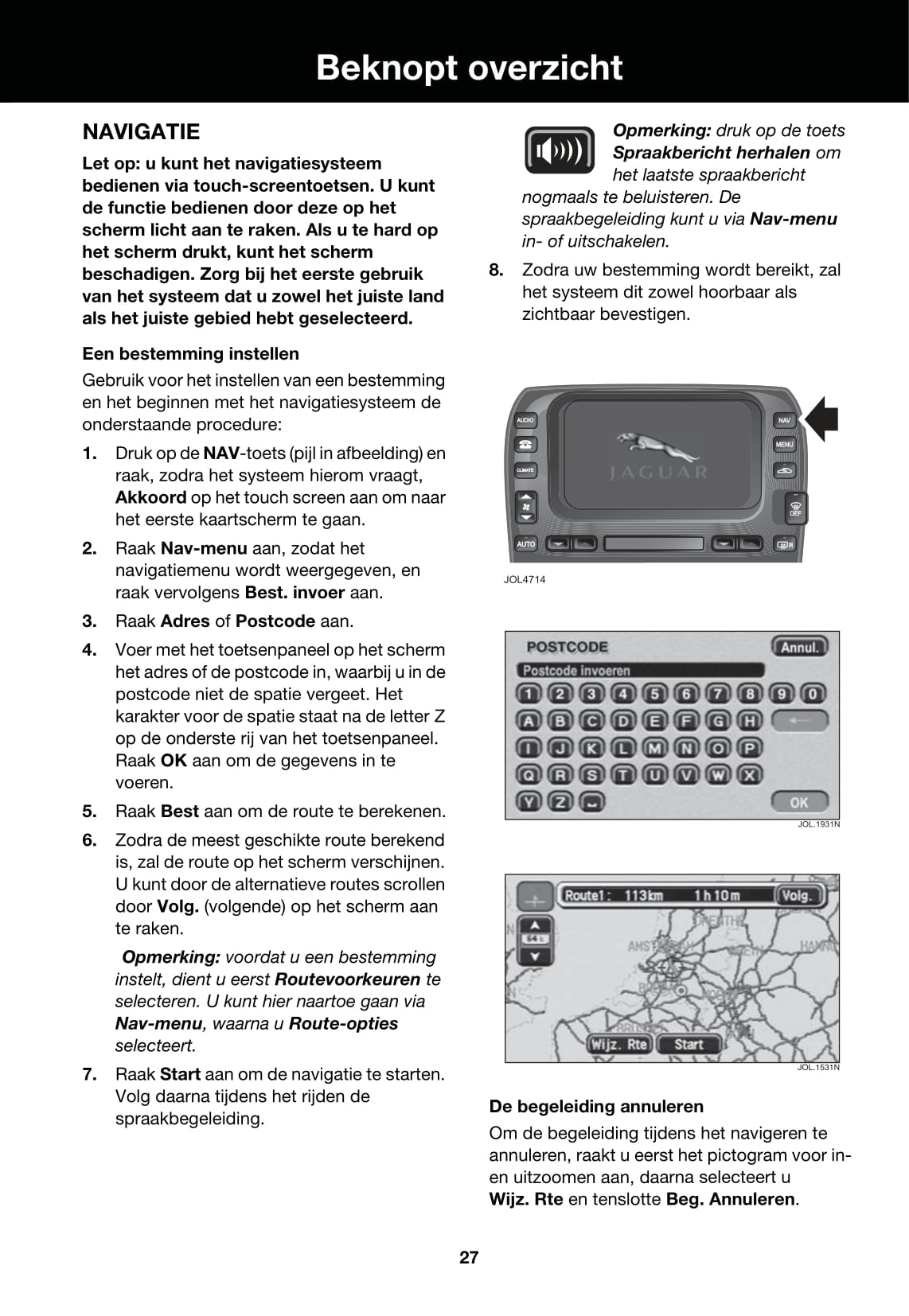 2007-2008 Jaguar S-Type Owner's Manual | Dutch