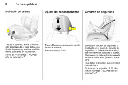 2014 Opel Zafira Owner's Manual | Spanish