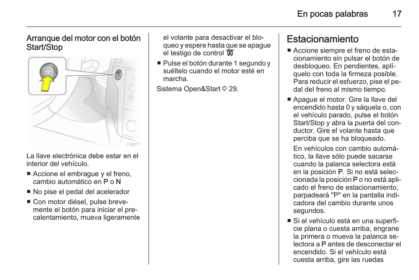 2014 Opel Zafira Owner's Manual | Spanish