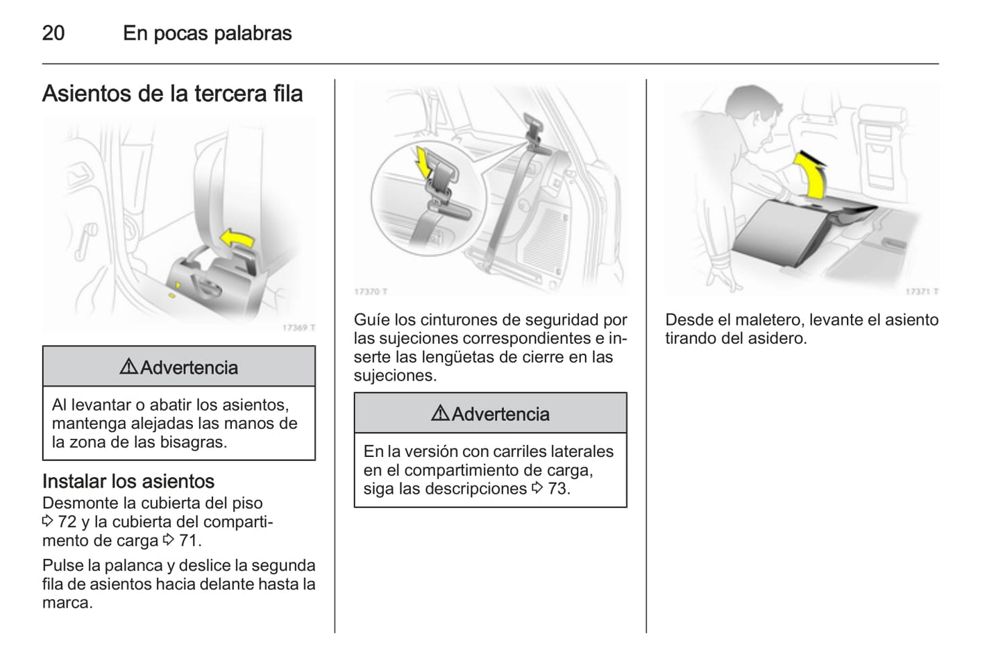 2014 Opel Zafira Owner's Manual | Spanish