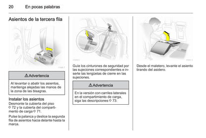 2014 Opel Zafira Owner's Manual | Spanish