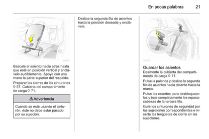 2014 Opel Zafira Owner's Manual | Spanish