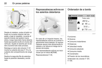 2014 Opel Zafira Owner's Manual | Spanish