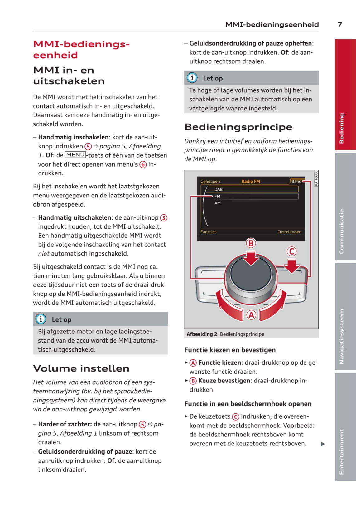 MMI navigation plus Handleiding 2014