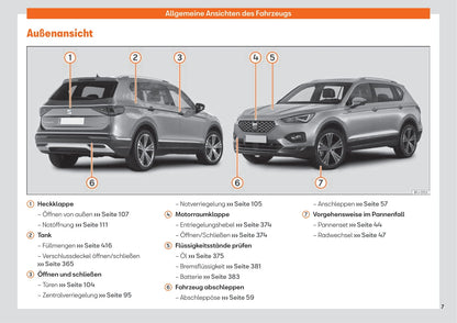 2019-2023 Seat Tarraco Bedienungsanleitung | Deutsch