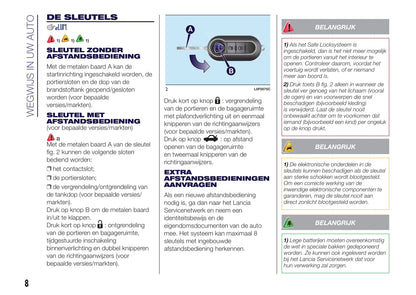 2015-2017 Lancia Ypsilon Bedienungsanleitung | Niederländisch