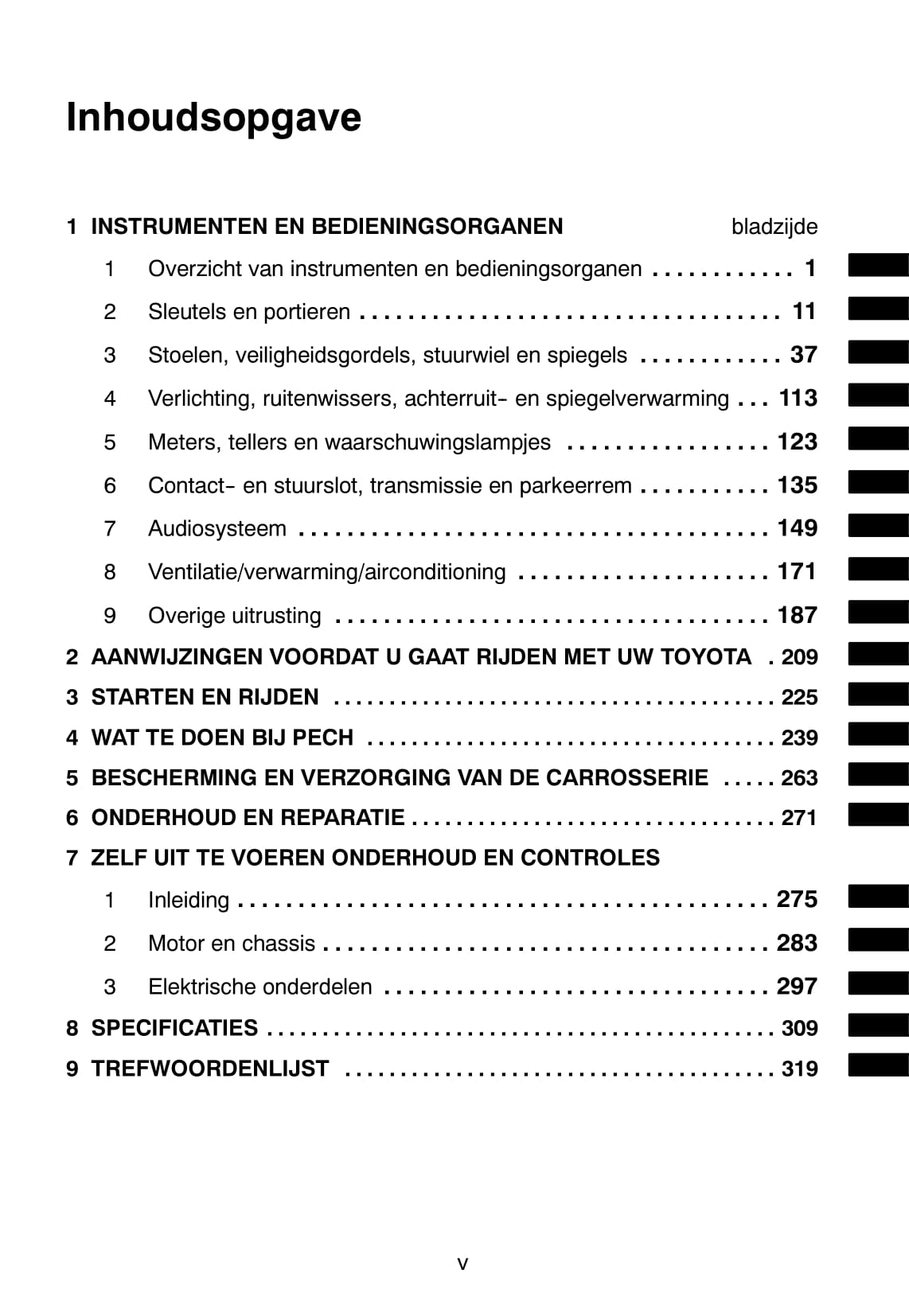 2004-2005 Toyota Yaris Verso Owner's Manual | Dutch