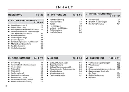 2007-2012 Citroën C-Crosser Manuel du propriétaire | Allemand