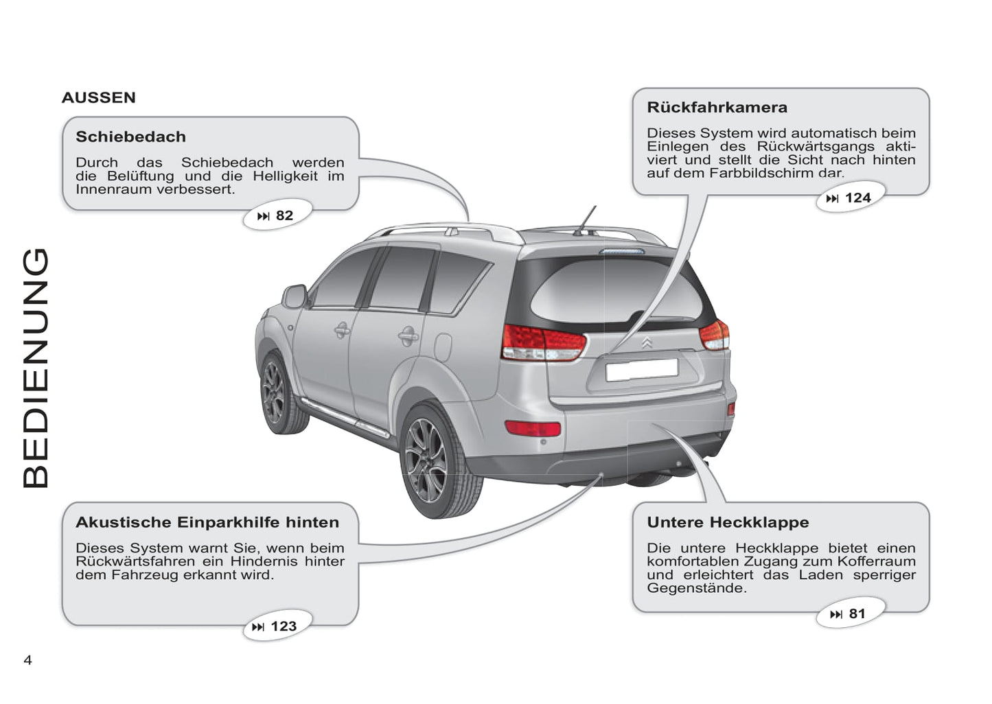 2007-2012 Citroën C-Crosser Manuel du propriétaire | Allemand