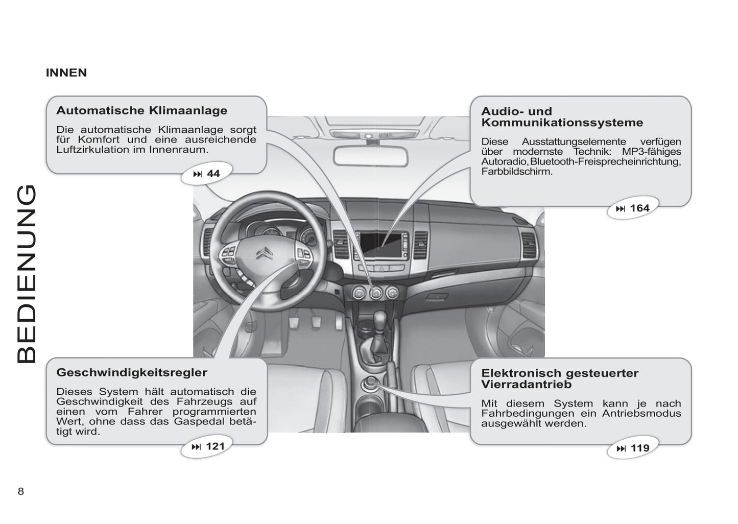 2007-2012 Citroën C-Crosser Manuel du propriétaire | Allemand