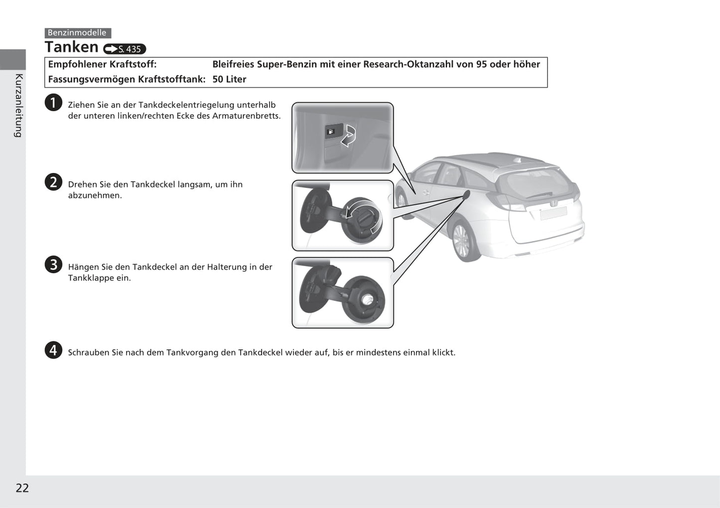 2014-2015 Honda Civic Tourer Owner's Manual | German