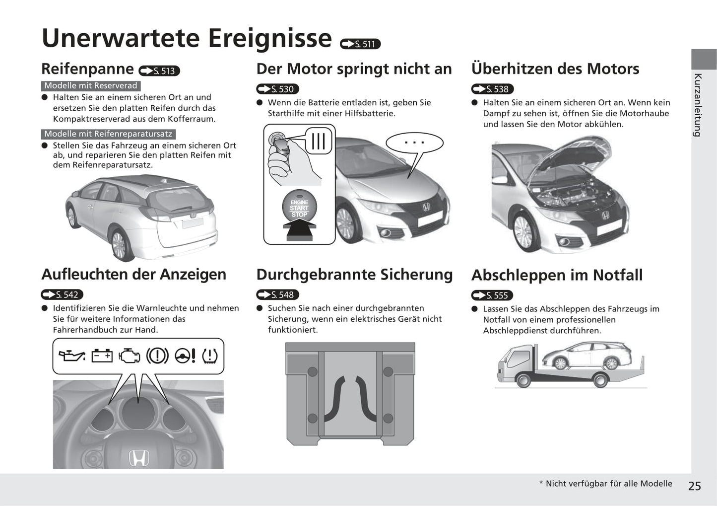 2014-2015 Honda Civic Tourer Owner's Manual | German