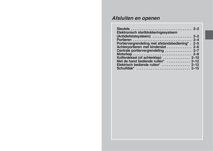 1995-2004 Mitsubishi Carisma Bedienungsanleitung | Niederländisch