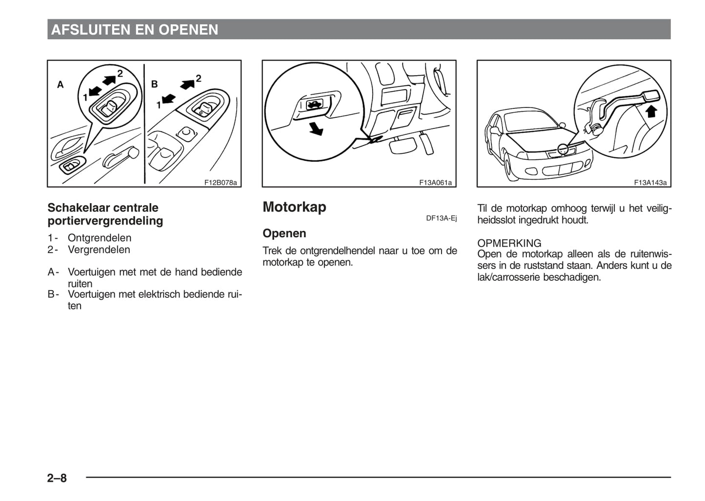 1995-2004 Mitsubishi Carisma Bedienungsanleitung | Niederländisch