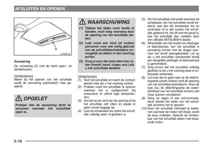 1995-2004 Mitsubishi Carisma Bedienungsanleitung | Niederländisch