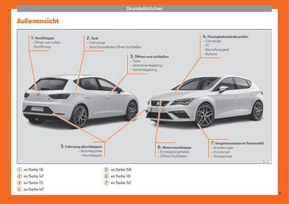 2018-2019 Seat Leon Bedienungsanleitung | Deutsch