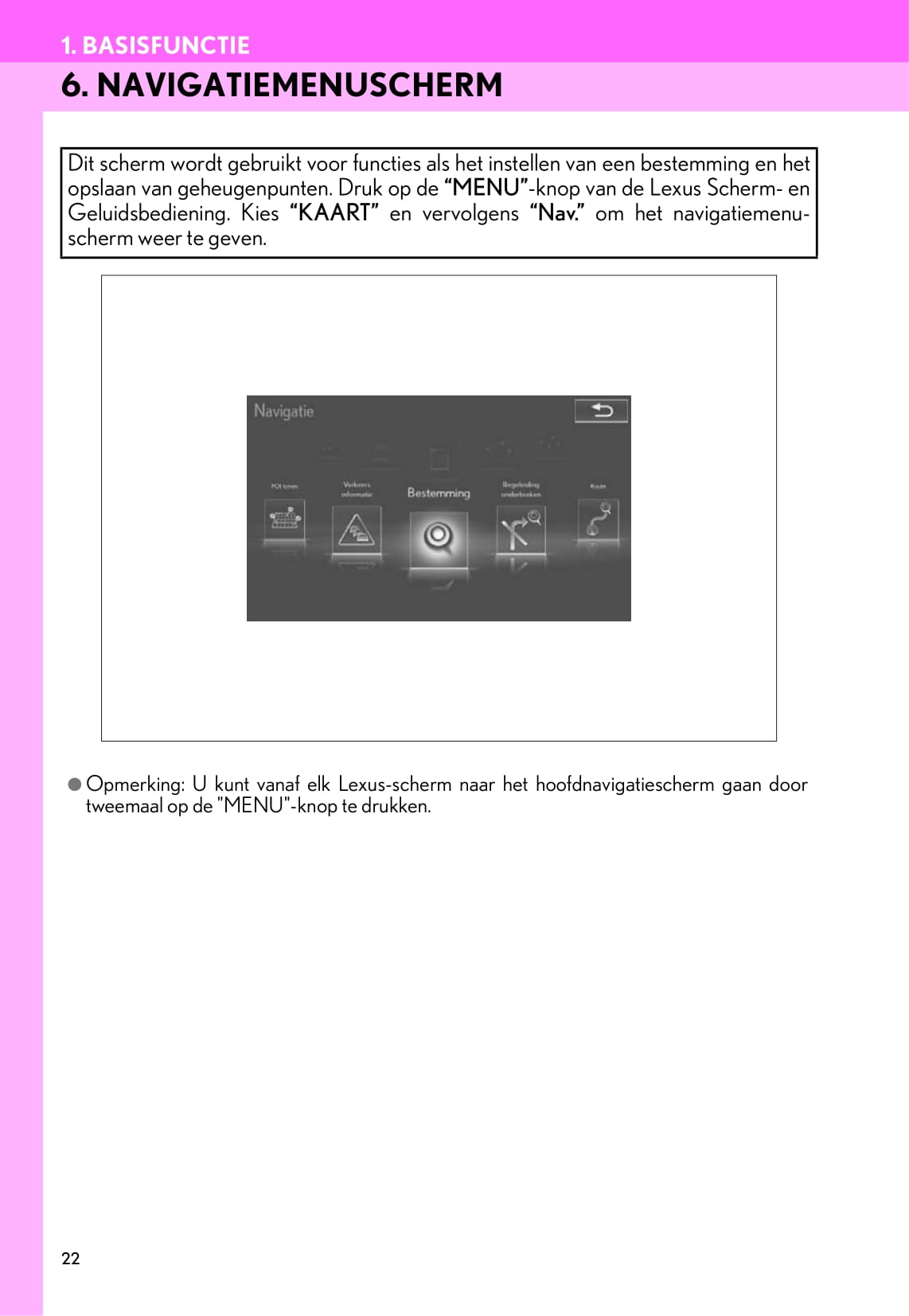 Lexus Navigation Handleiding