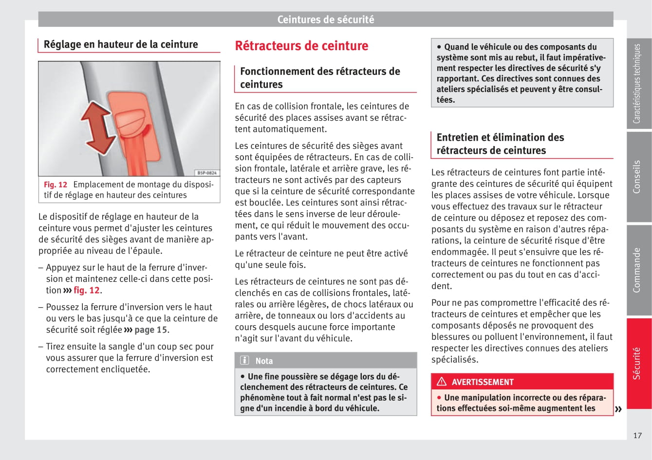 2009-2015 Seat Altea Manuel du propriétaire | Français