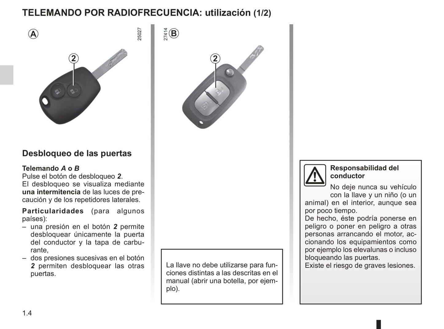 2009-2013 Renault Clio Manuel du propriétaire | Espagnol