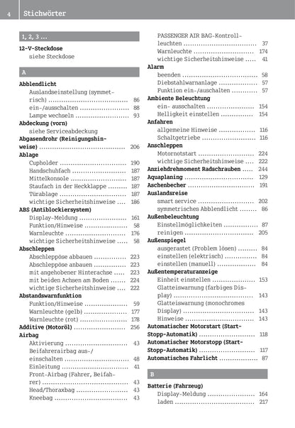 2014-2016 Smart Fortwo Manuel du propriétaire | Allemand