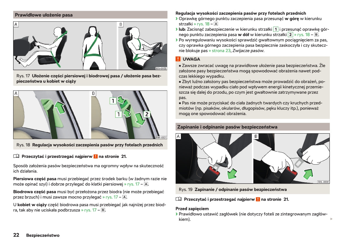 2018-2019 Skoda Rapid Owner's Manual | Polish