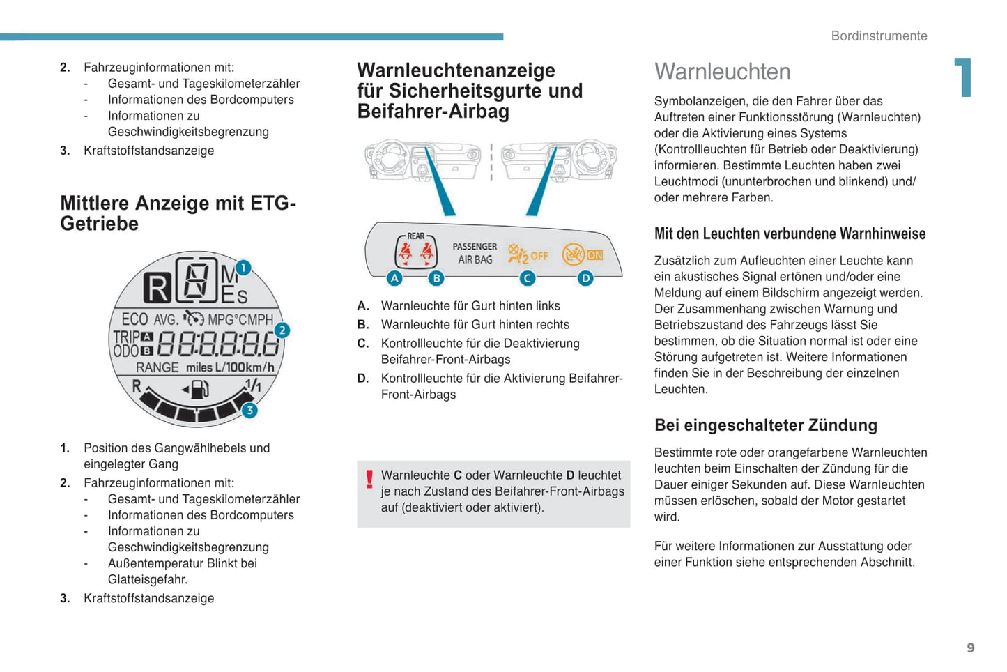 2018-2022 Peugeot 108 Bedienungsanleitung | Deutsch