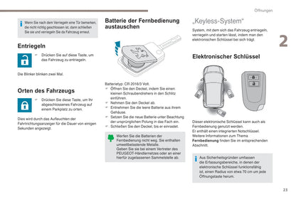 2018-2022 Peugeot 108 Bedienungsanleitung | Deutsch