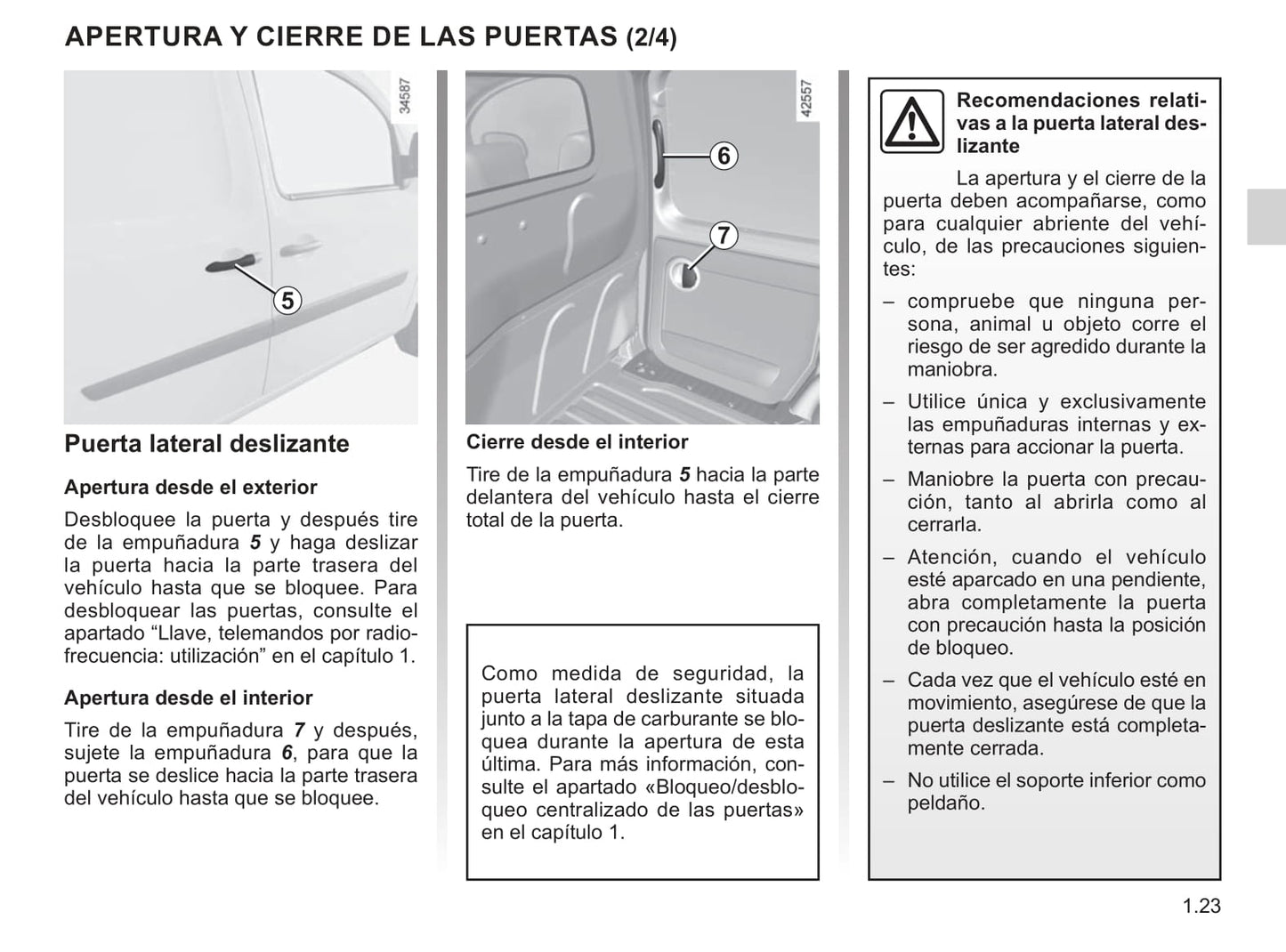 2013-2016 Renault Kangoo Manuel du propriétaire | Espagnol