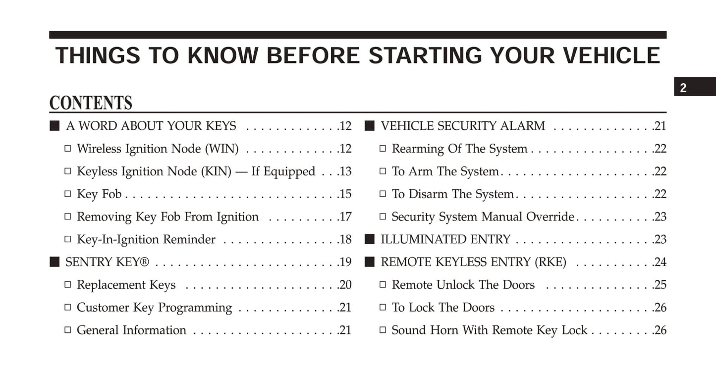 2014 Ram 1500/2500/3500 Owner's Manual | English