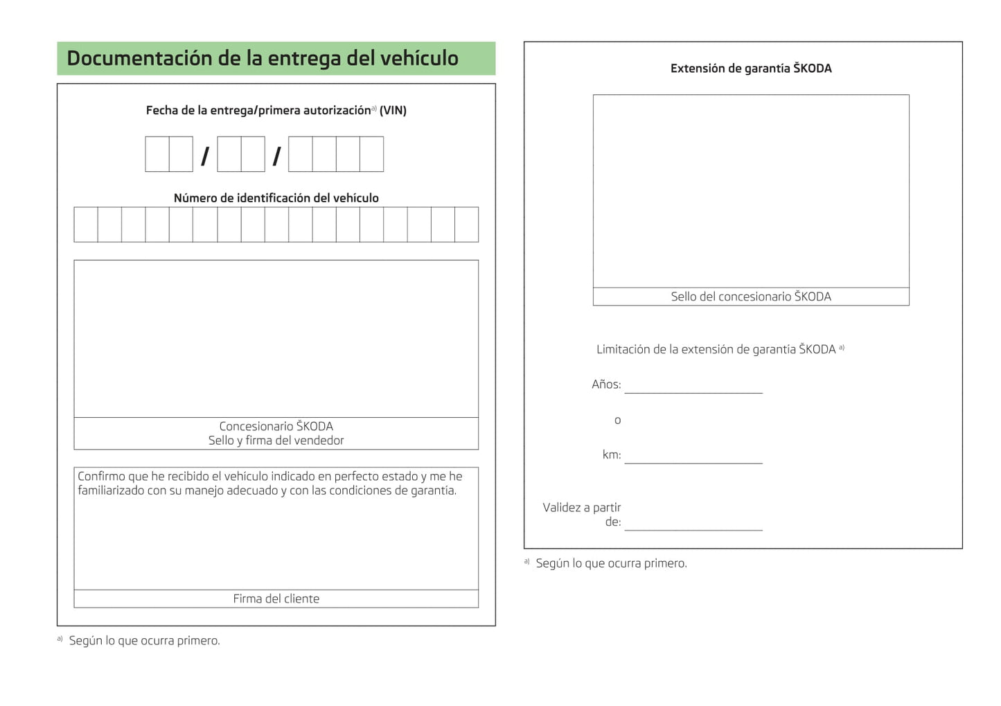 2013-2014 Skoda Fabia Owner's Manual | Spanish