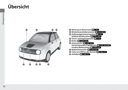 2020-2021 Honda e Bedienungsanleitung | Deutsch