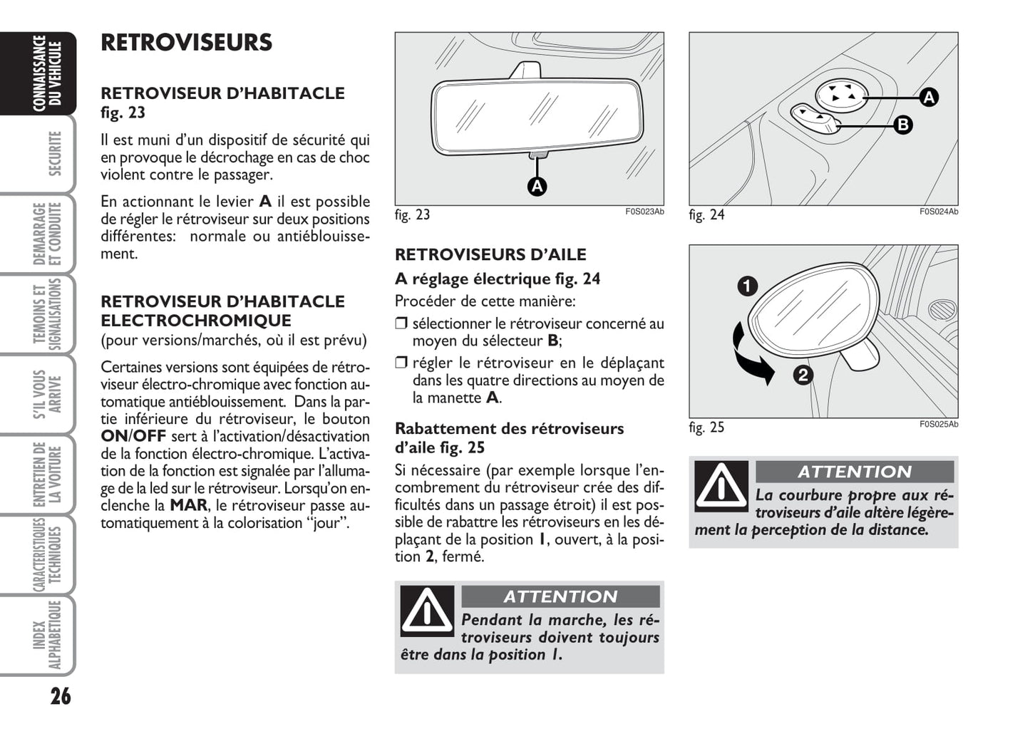 2008-2016 Abarth 500 Manuel du propriétaire | Français