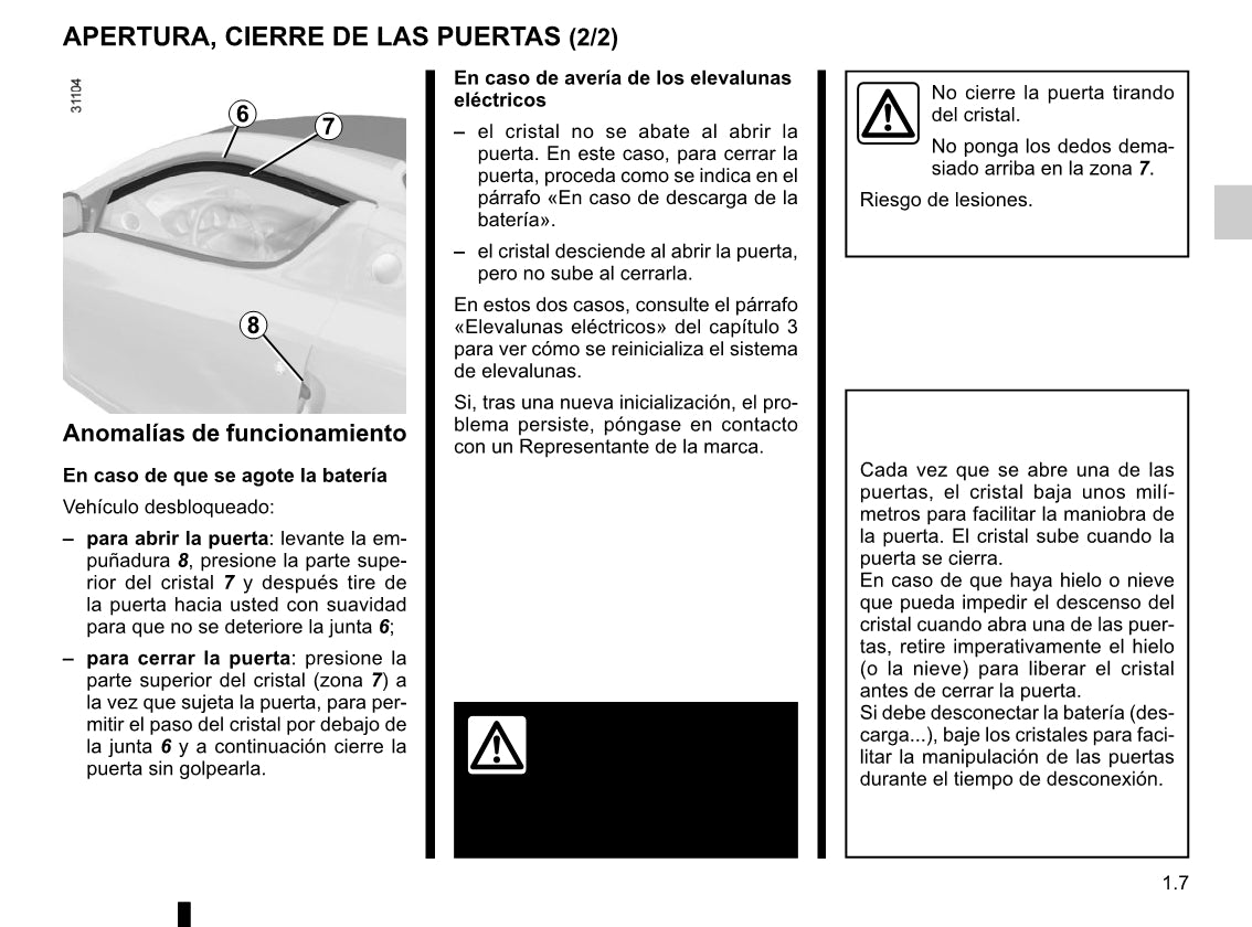 2011-2012 Renault Wind Owner's Manual | Spanish