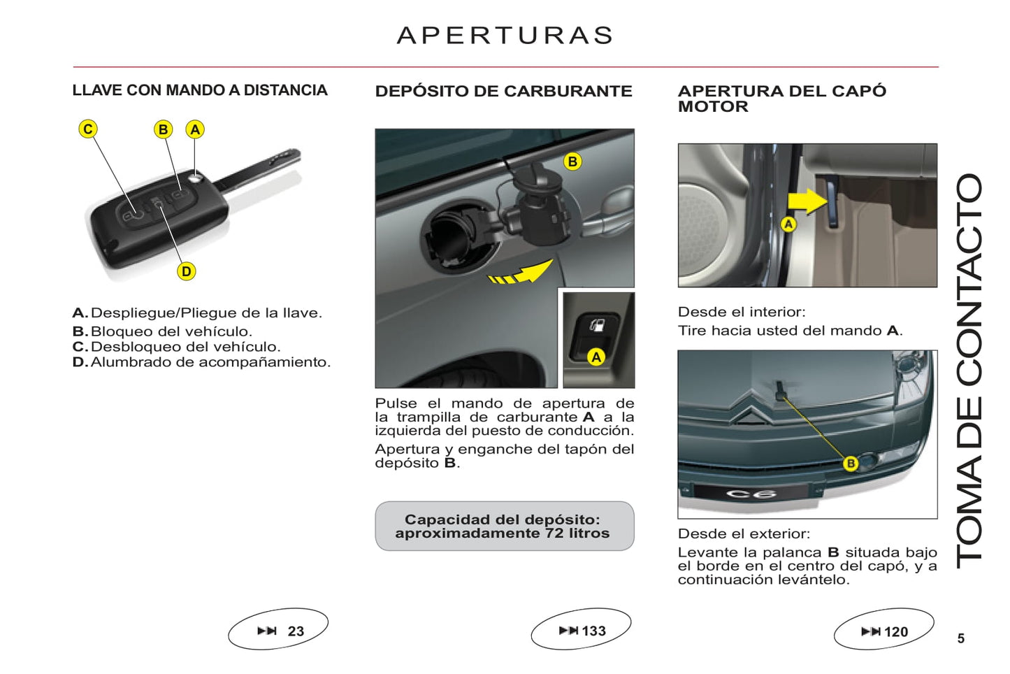 2011-2012 Citroën C6 Gebruikershandleiding | Spaans