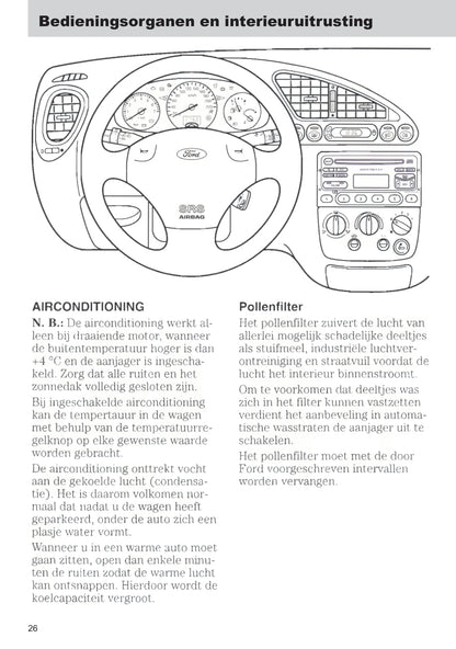 1999-2002 Ford Fiesta Manuel du propriétaire | Néerlandais