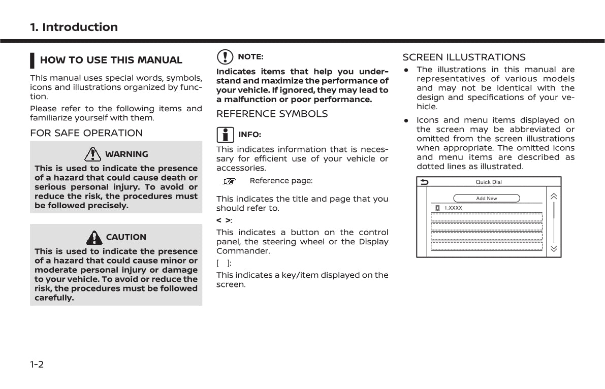 Nissan Connect Owner's Manual 2021