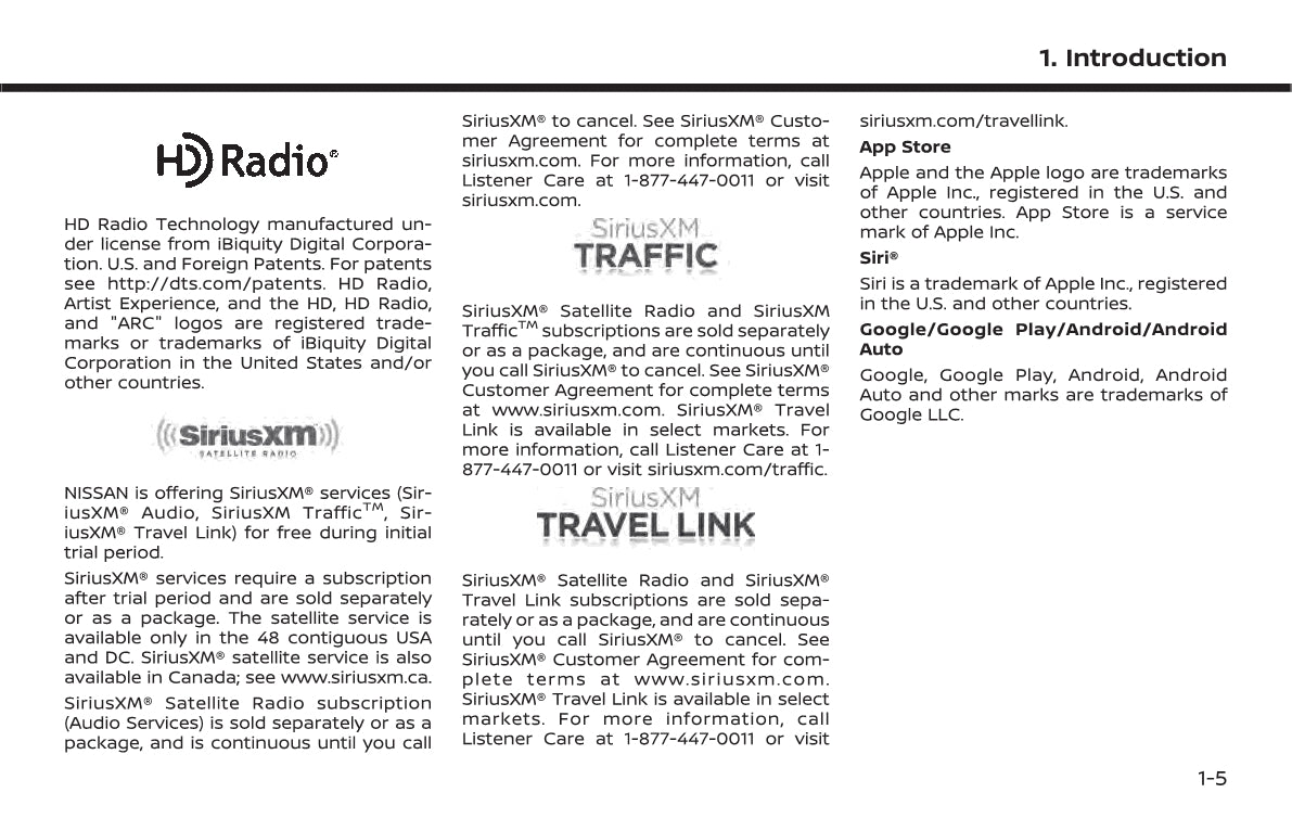 Nissan Connect Owner's Manual 2021