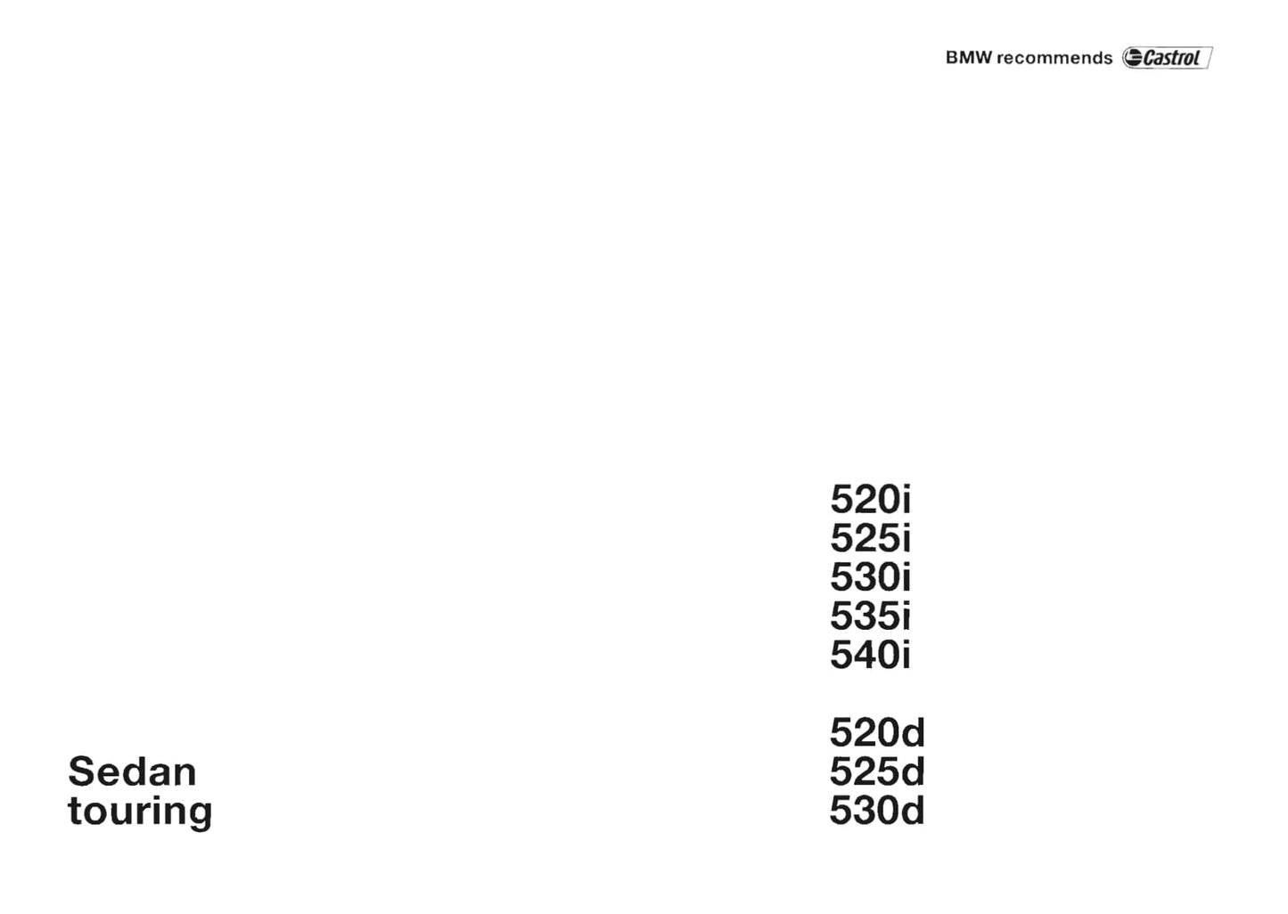 2001-2002 BMW 5 Series/5 Series Touring Owner's Manual | Dutch