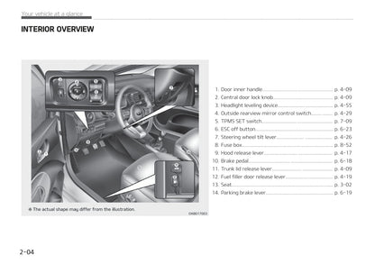 2019-2020 Kia Pegas/Soluto Bedienungsanleitung | Englisch