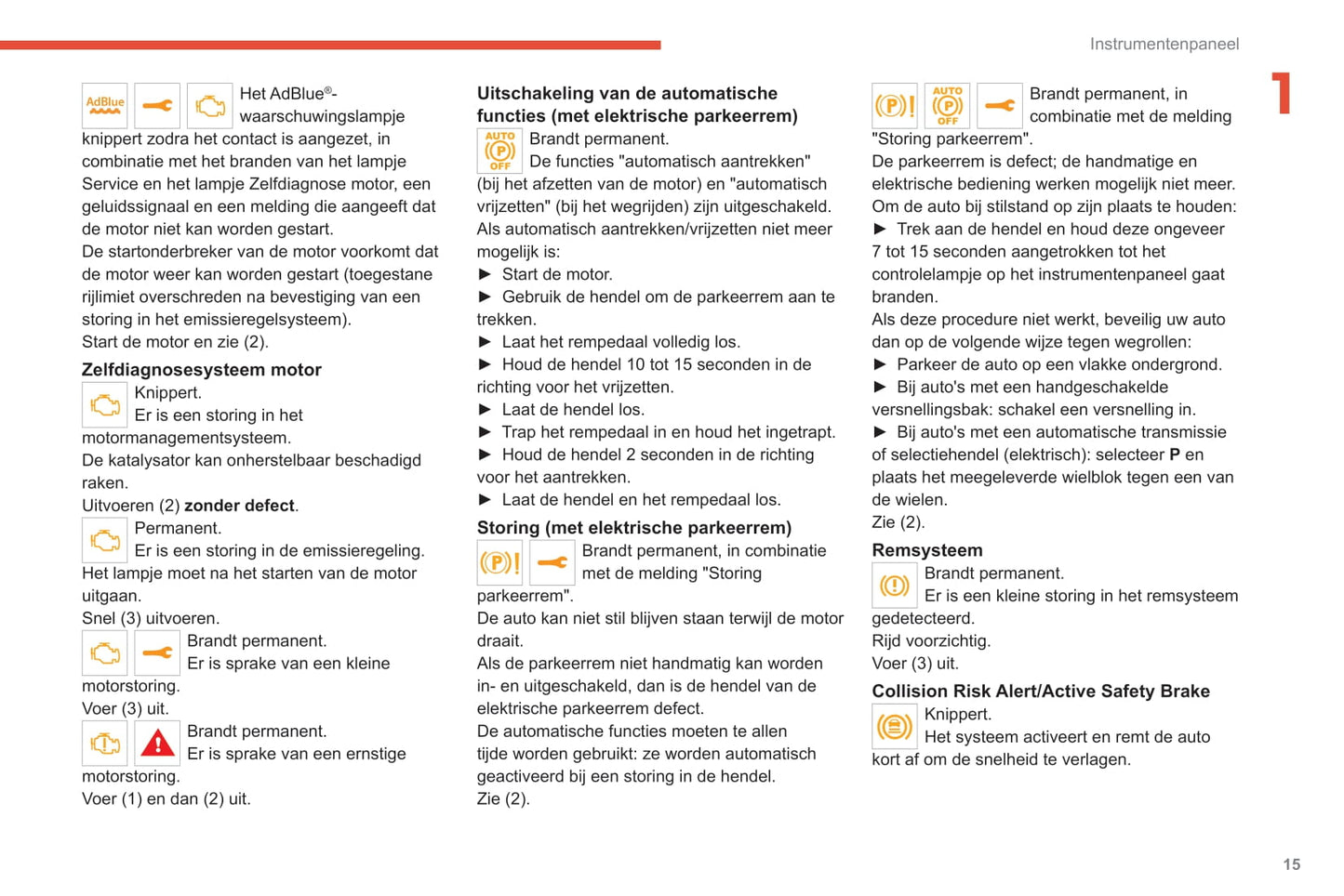 2020-2022 Citroën SpaceTourer/Dispatch/Jumpy/ë-Dispatch/ë-Jumpy/ë-SpaceTourer Owner's Manual | Dutch