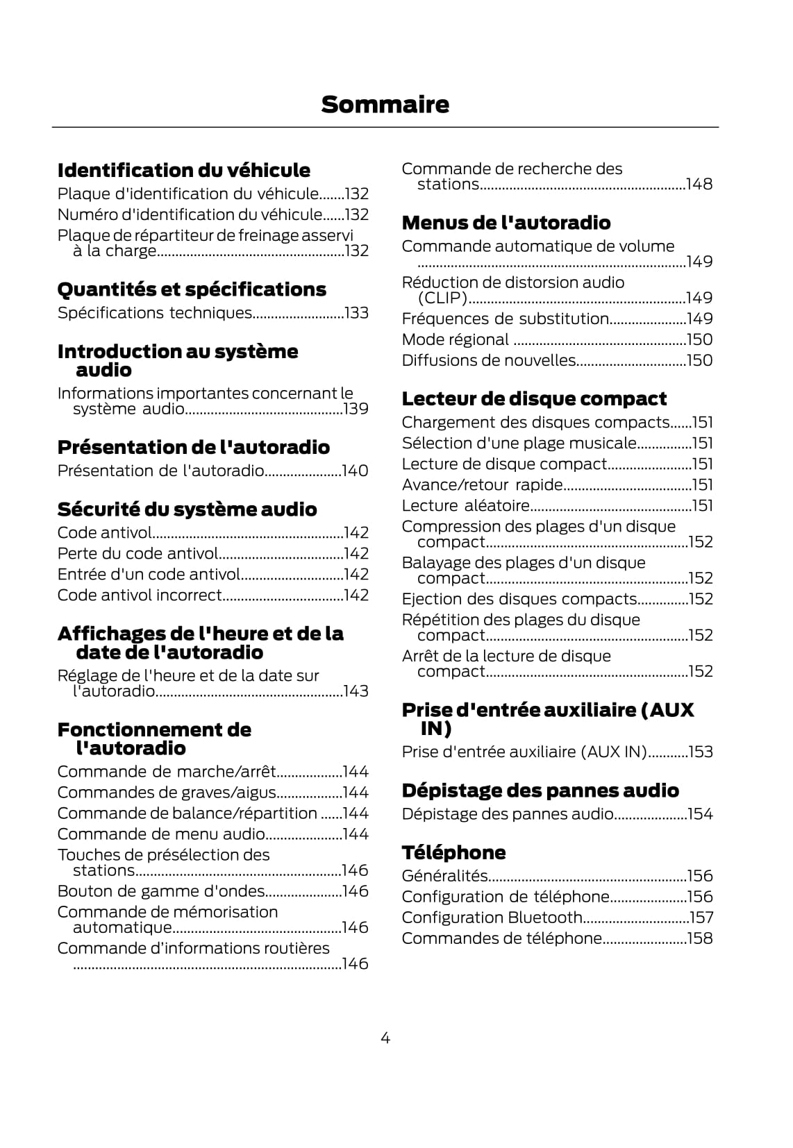 Ford Tourno Connect / Transit Connect Guide d'utilisation 2007 - 2014