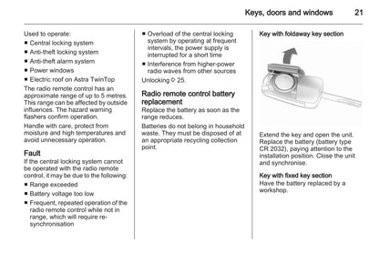 2012-2014 Opel Astra Owner's Manual | English